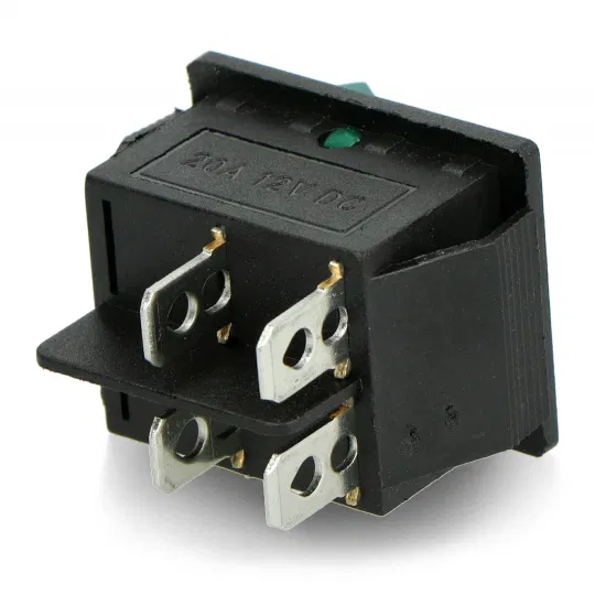 On-Off Switch MK621 12V/20A - Green - Botland